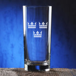 Etched Drinking Glasses, Set of 4