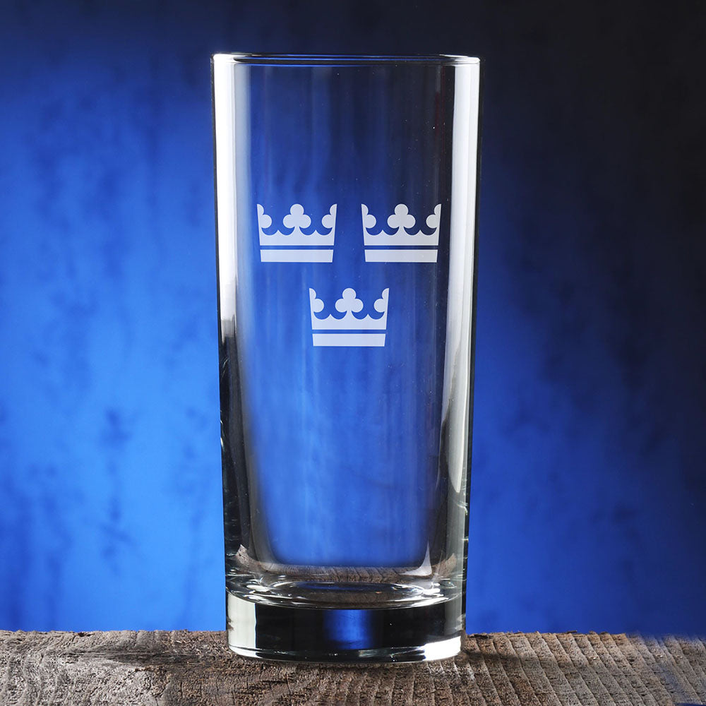 Etched Drinking Glasses, Set of 4