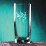 Etched Drinking Glasses, Set of 4