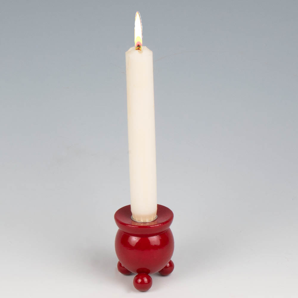 Swedish Red Barrel Candleholder