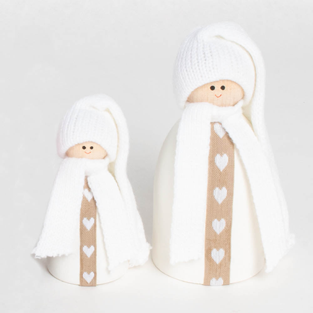 Medium Tomte w/ Long Cap & White Scarf