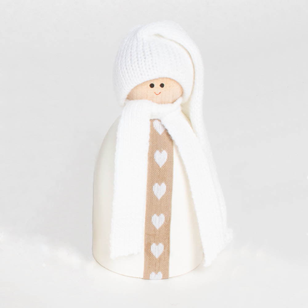 Medium Tomte w/ Long Cap & White Scarf