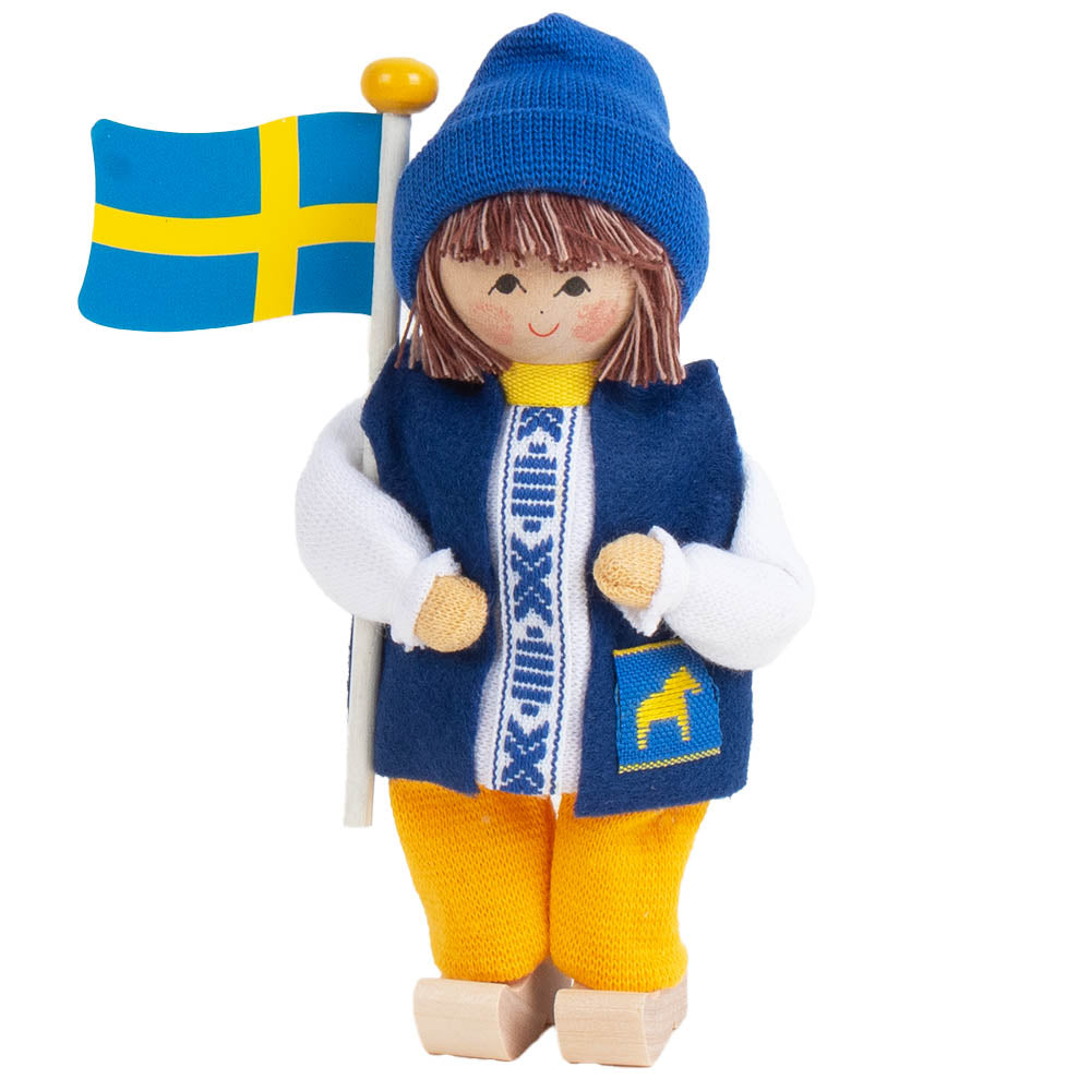 Boy with Swedish Flag
