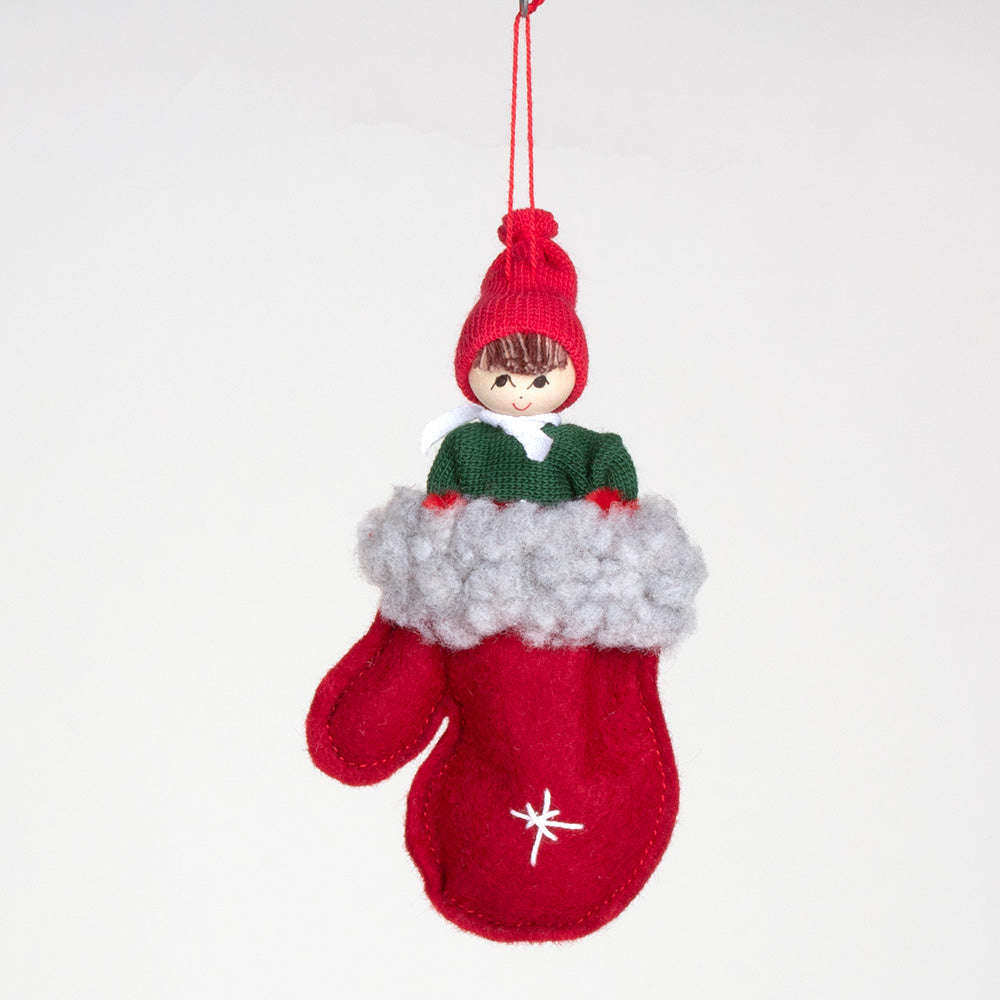 Tomte in Mitten Ornament