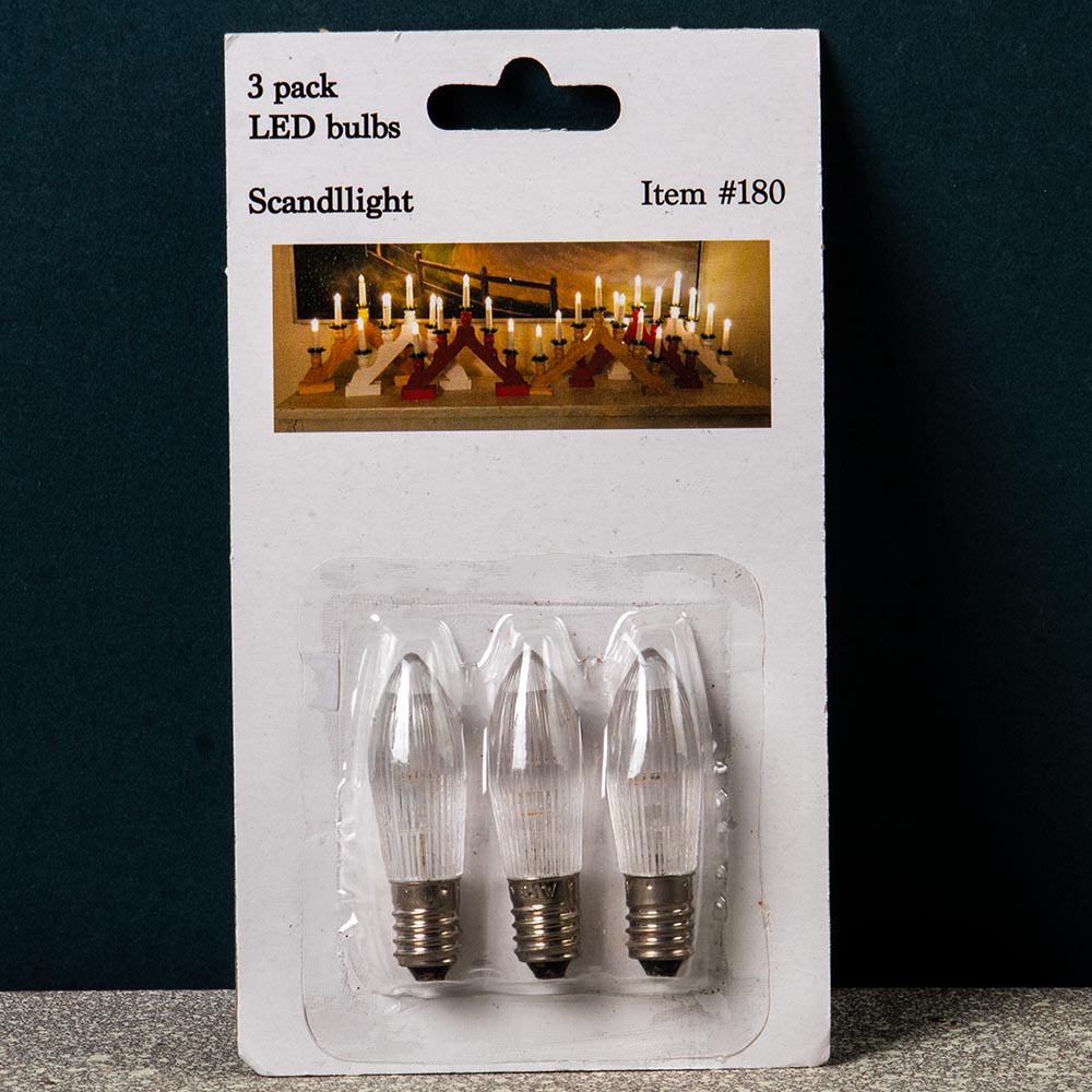 LED Bulbs For Scandlight Candelabras (Battery Operated)