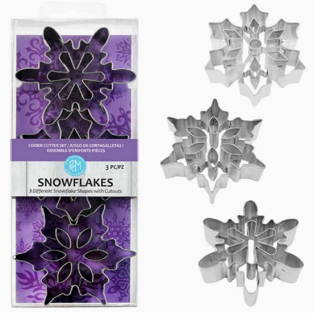 Snowflake 3 pc Cookie Cutter Set