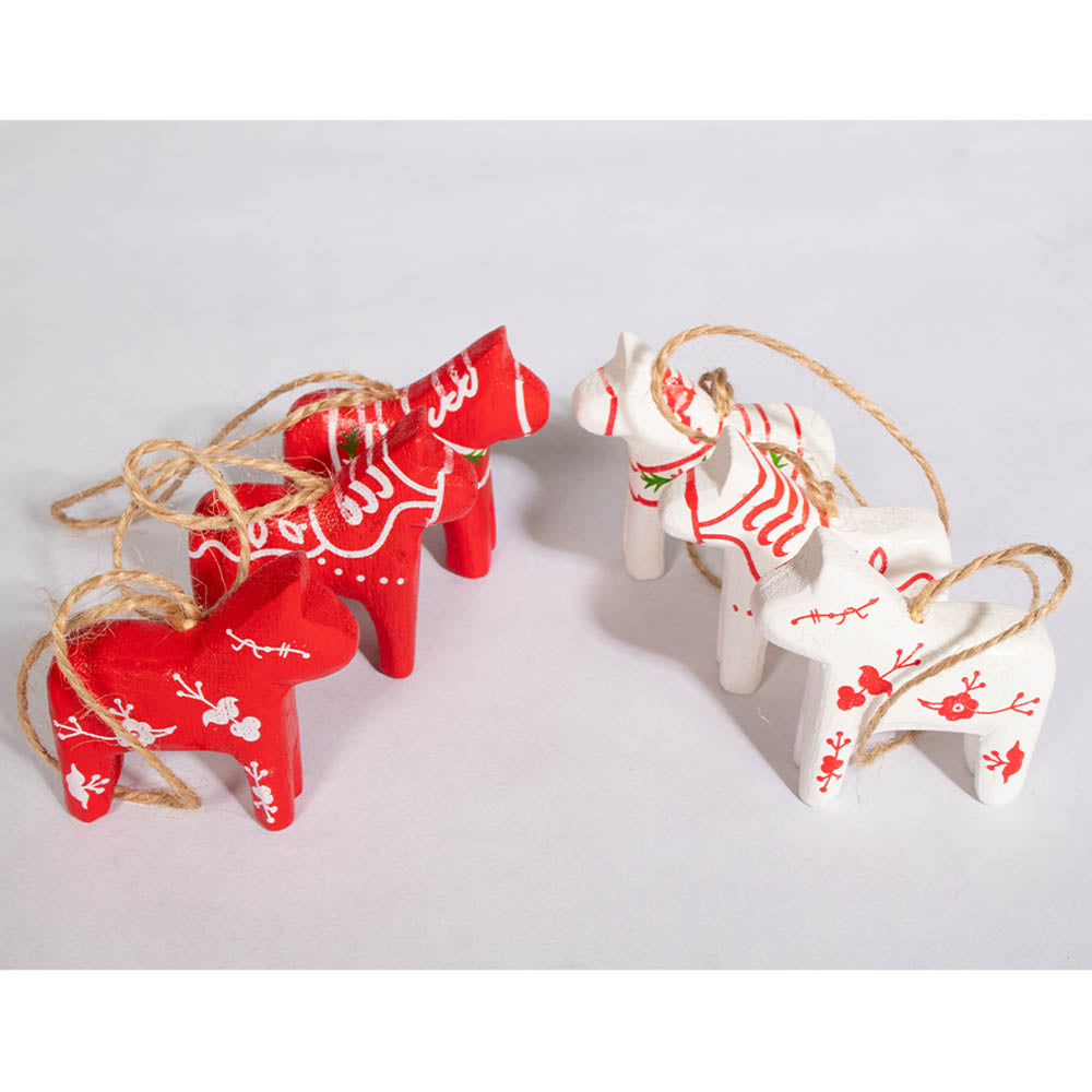Ornament - Mini Dala Horses, set of 2
