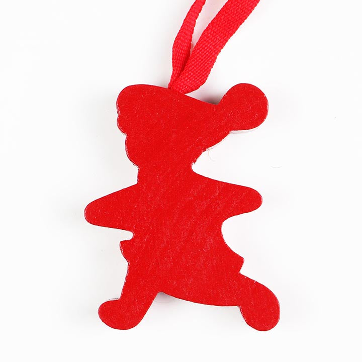 Ornament - Red Wooden Tomte