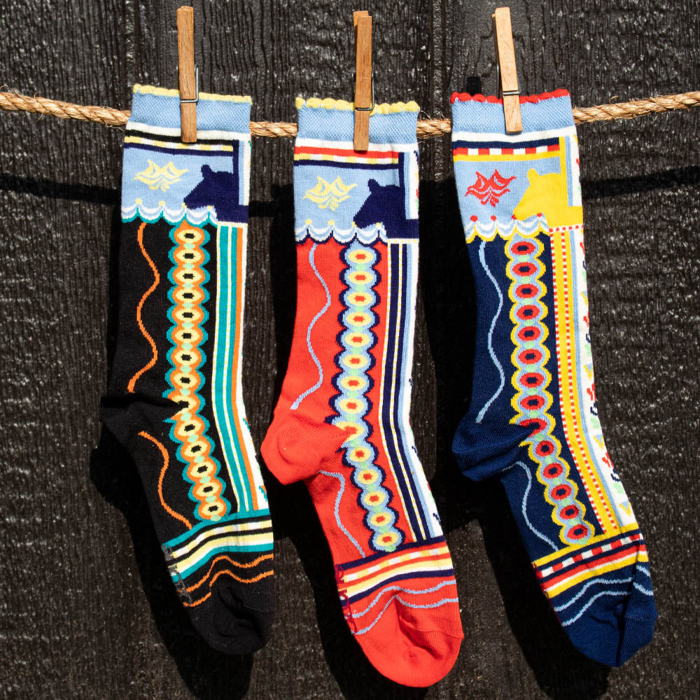 Dala Horse Socks