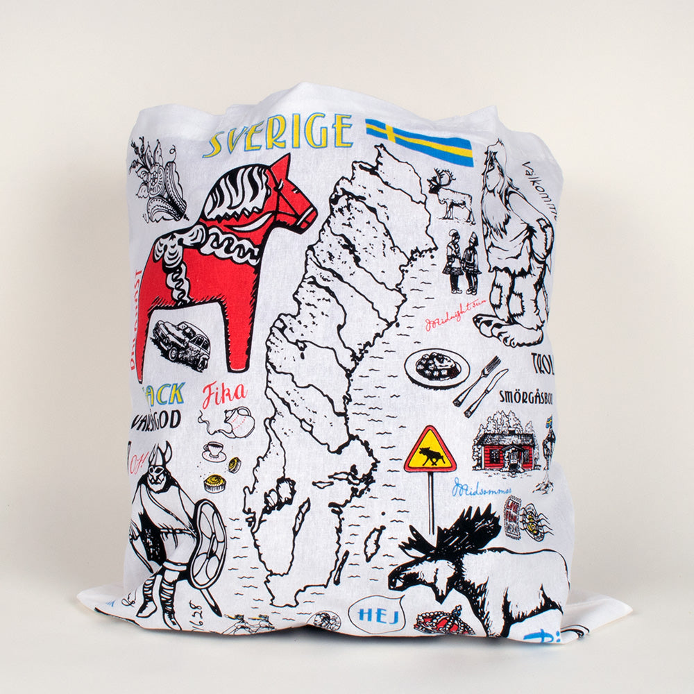 Tote Bag, Sweden Drawings