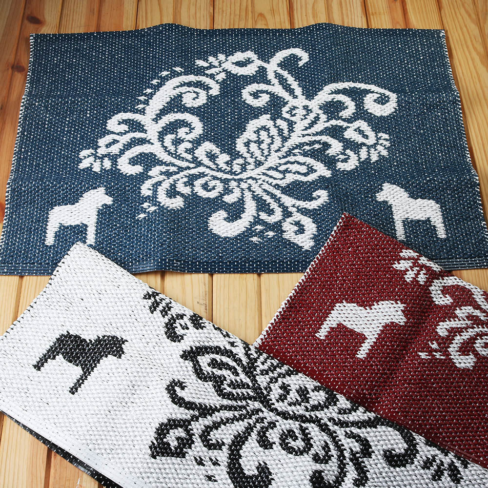 Plastic Rug - Dala Horses & Kurbits