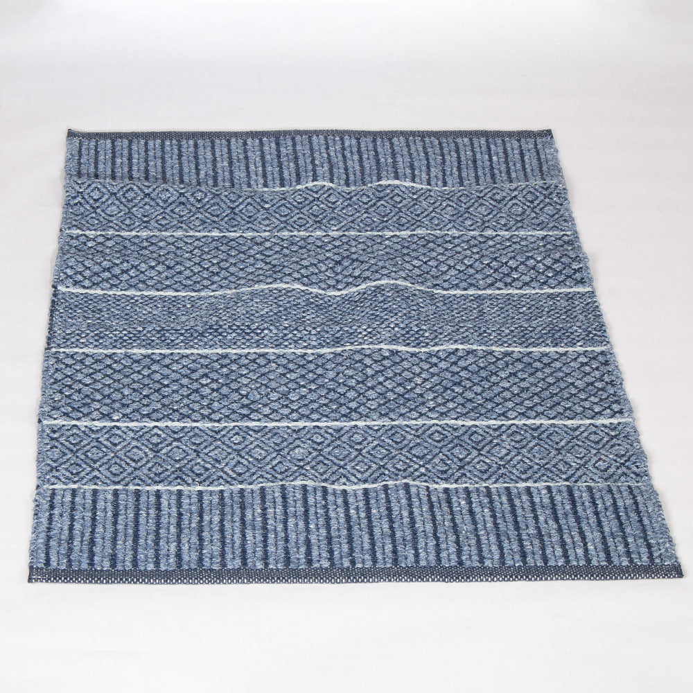 Alice Blue Cotton / Vinyl Rug
