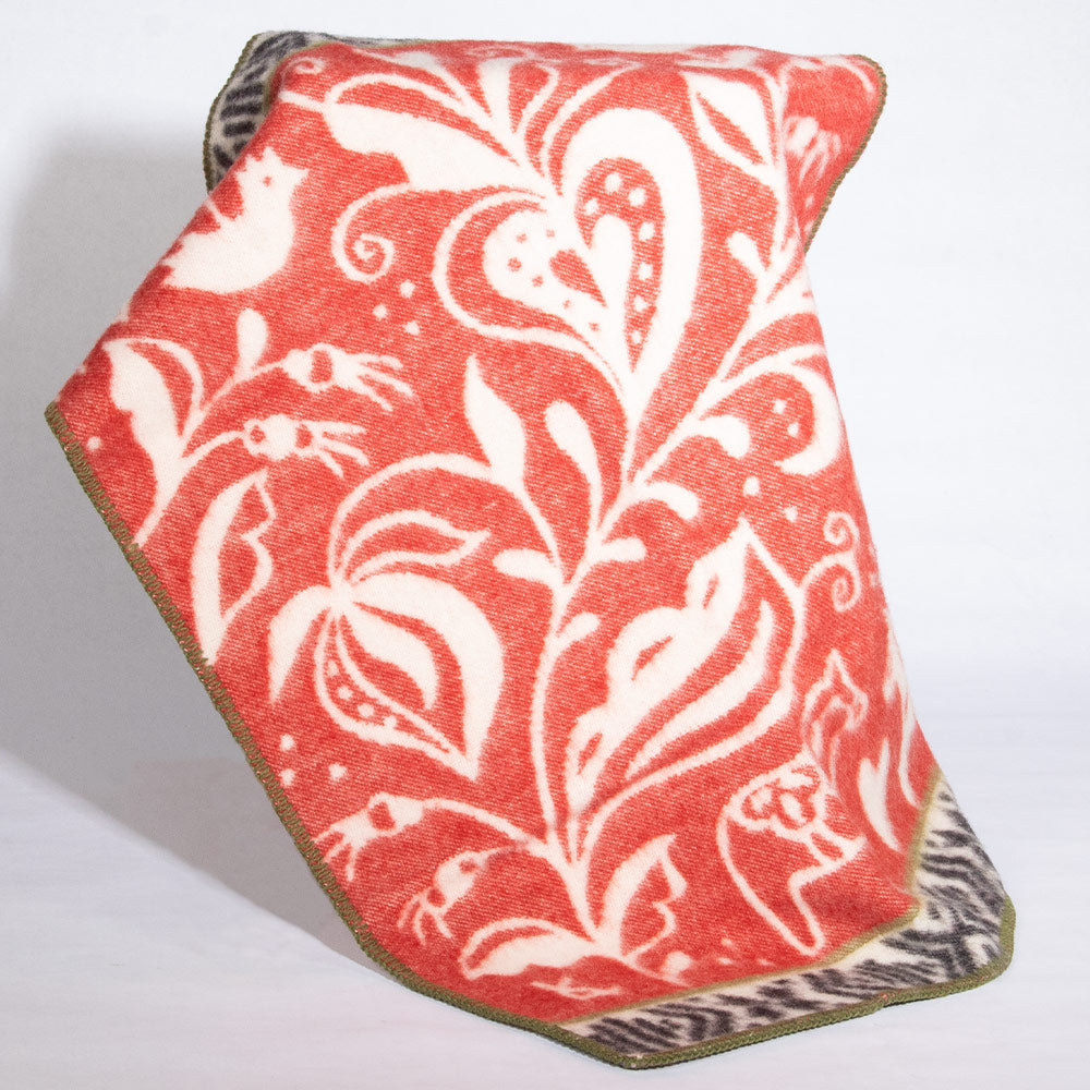 Dala Horse Crib/Lap Blanket "Dalecarlia"