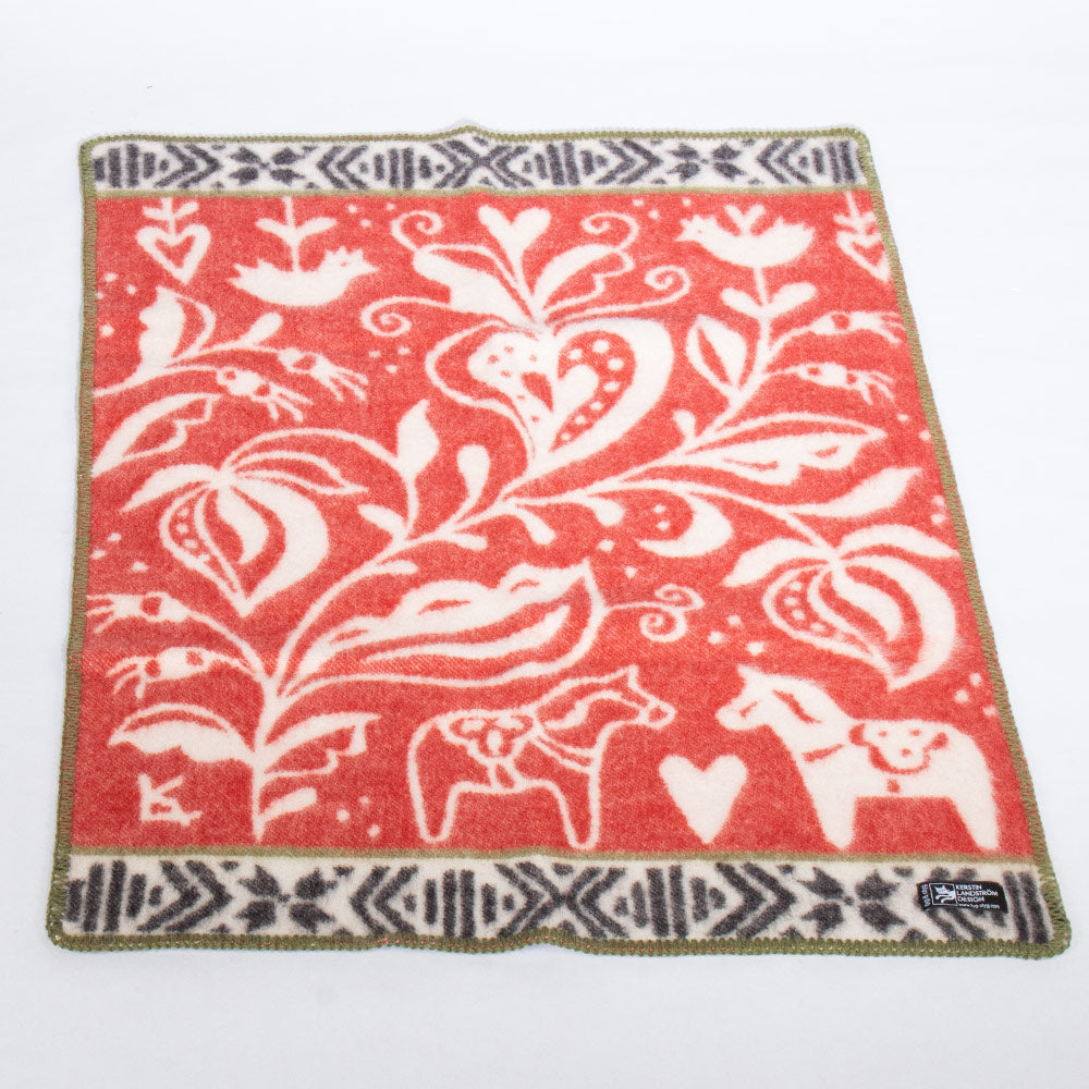 Dala Horse Crib/Lap Blanket "Dalecarlia"