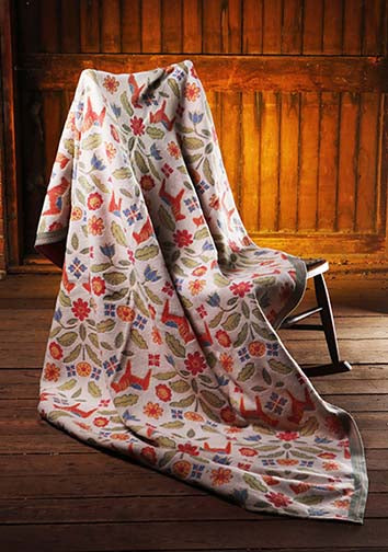 Ekelund Throw/Blanket - "Kurbitsblom"