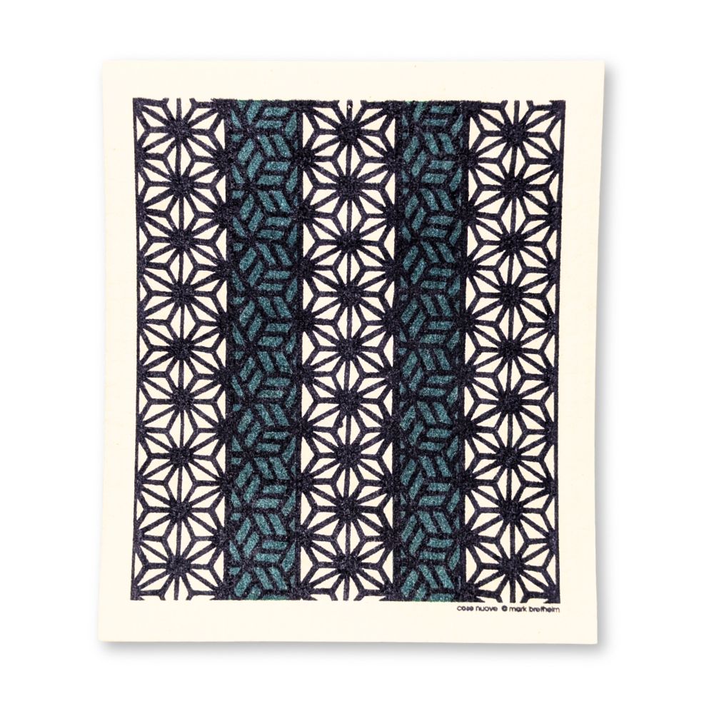 Swedish Dishcloth - Block Print Stars