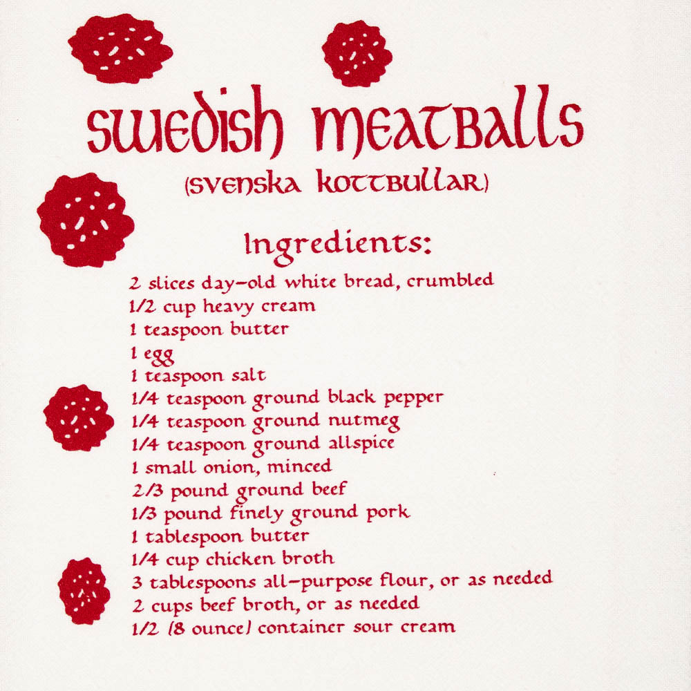 Towel - Swedish Meatball Recipe