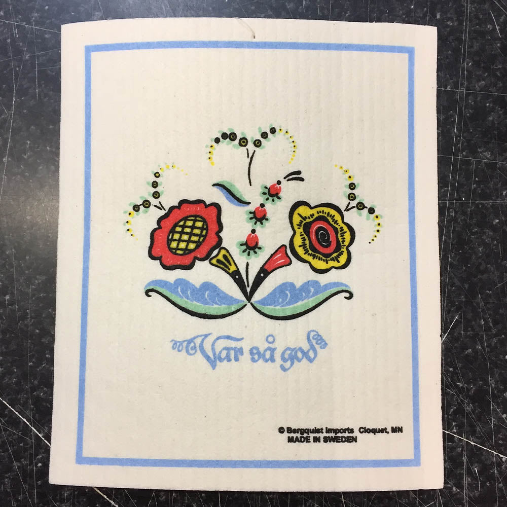 Dishcloth - Swedish Flower Var Så God