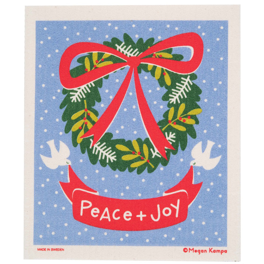 Swedish Dishcloth - Peace & Joy