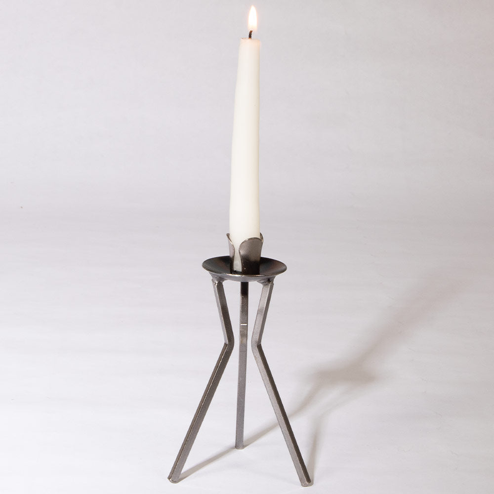 Danish Iron Tripod Candleholder