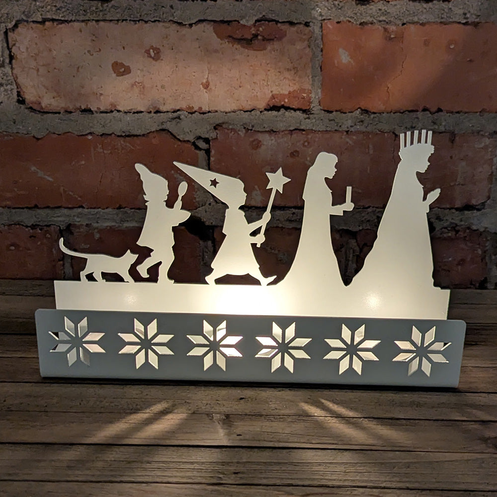 Lucia Procession Metal Candleholder