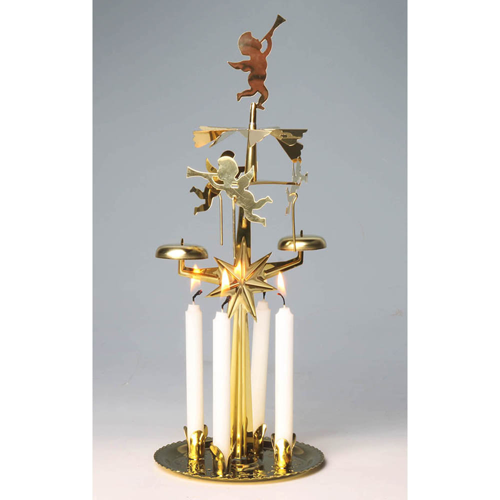 Swedish Christmas Angel Chimes - brass
