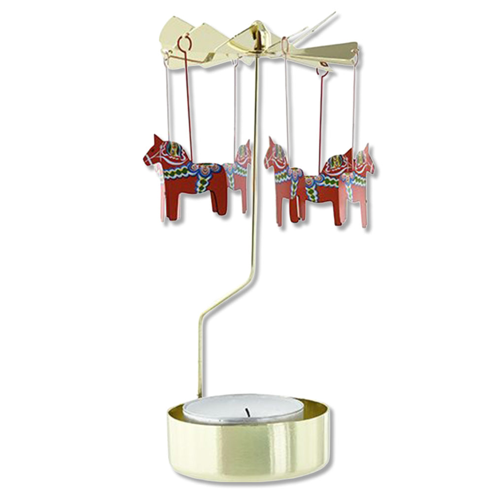 Dala Horse Rotary Candleholder