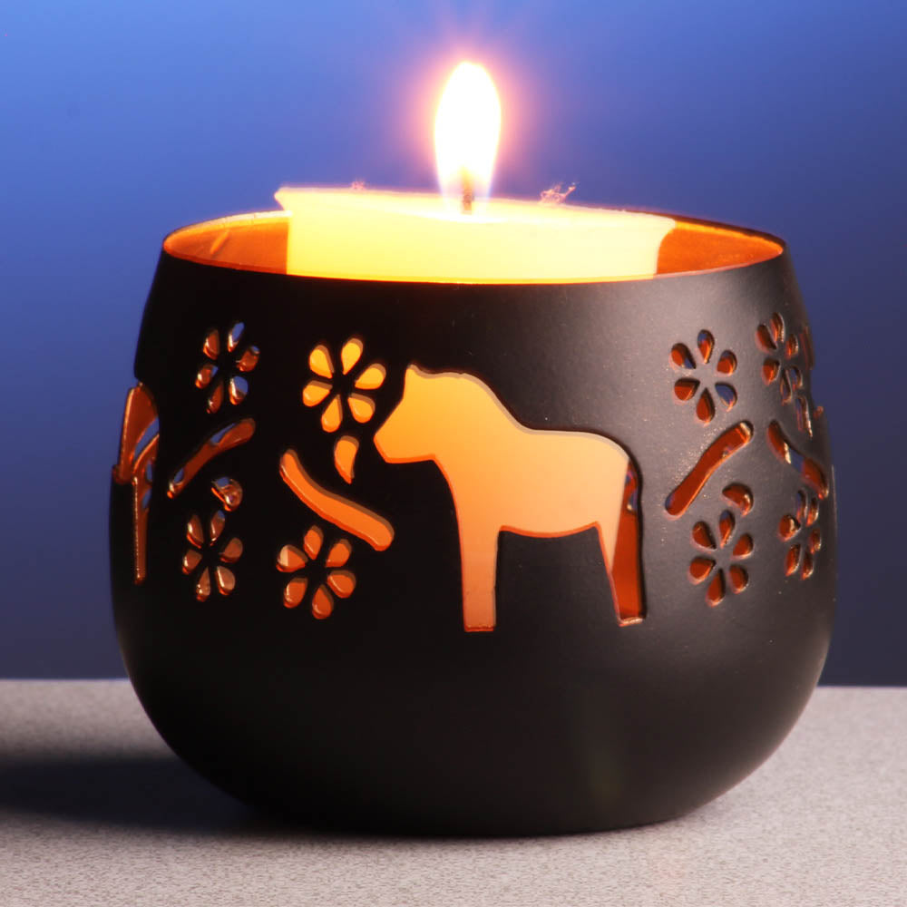 Votive Candleholder- Dala Horse