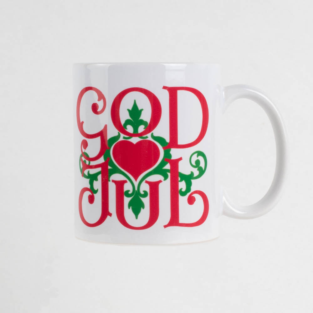 Mug - God Jul Scroll