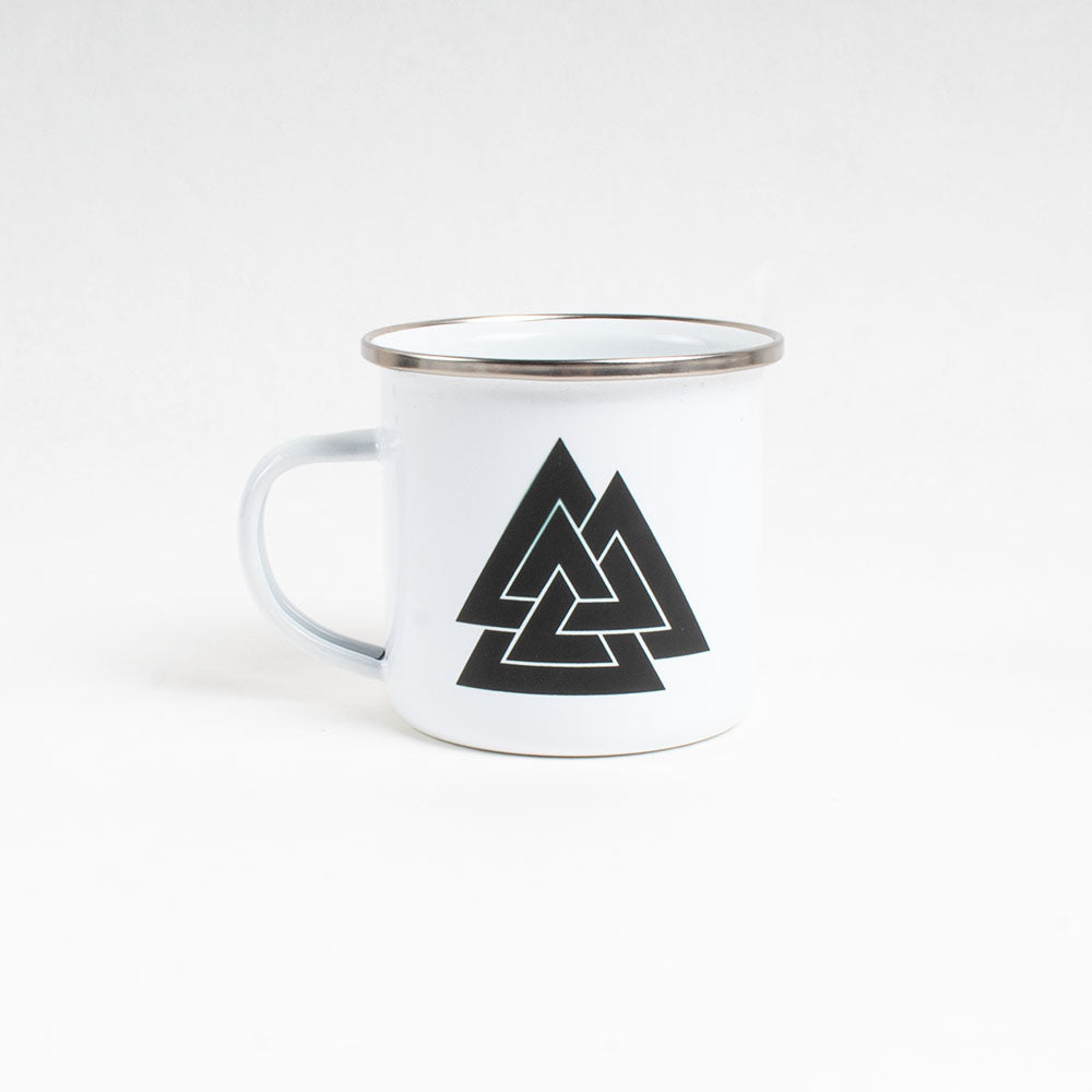 Mug - Valknut Enamel Camping Mug
