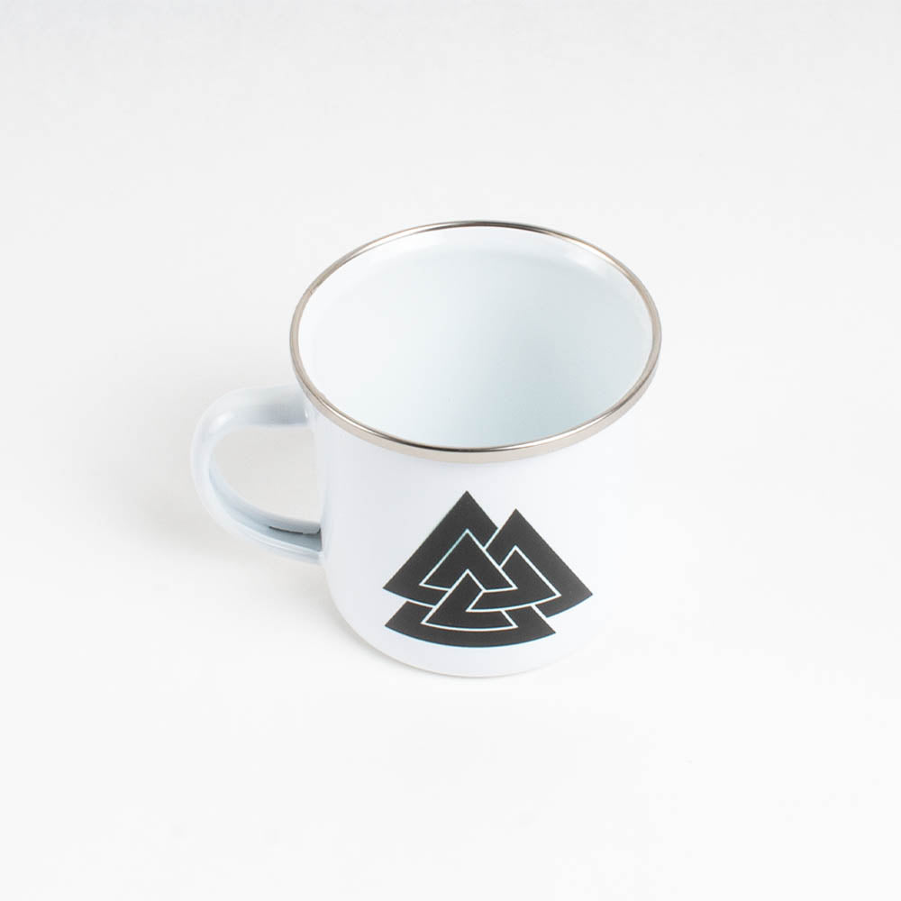 Mug - Valknut Enamel Camping Mug