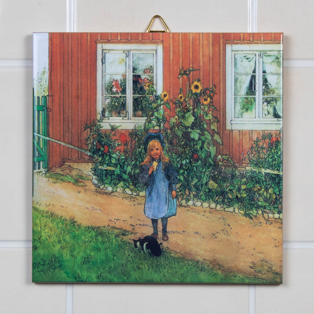 Tile - Britta With Sandwich Carl Larson