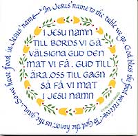 Tile - Swedish Table Prayer