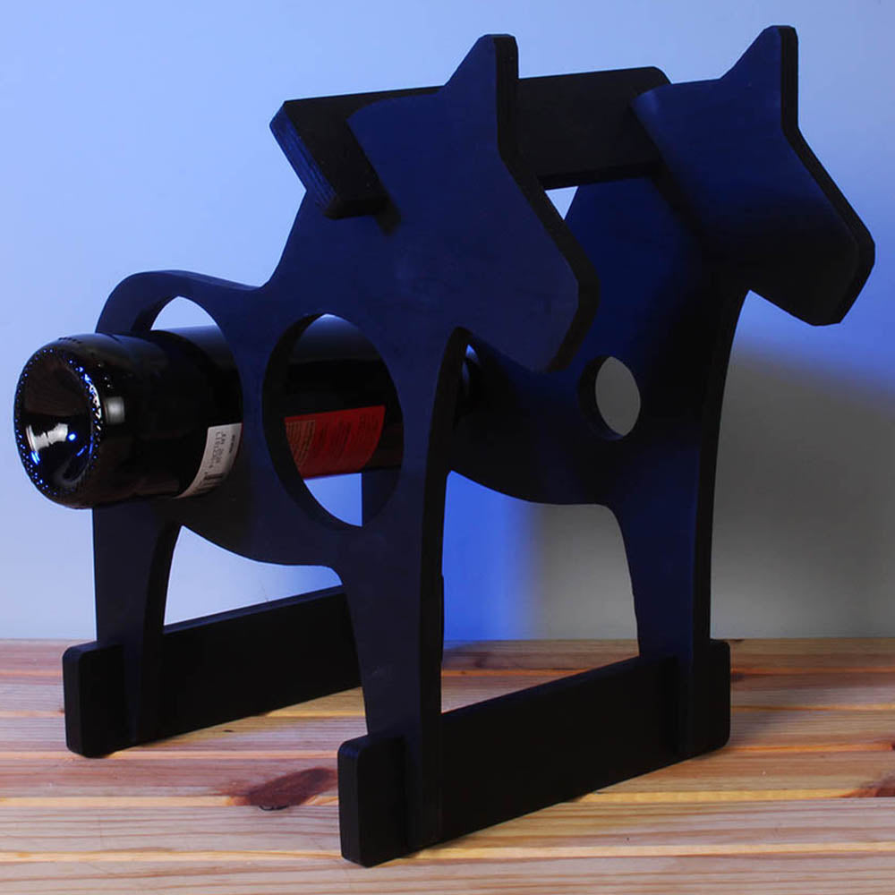 Wooden Horse Bottle Holder (two bottles)