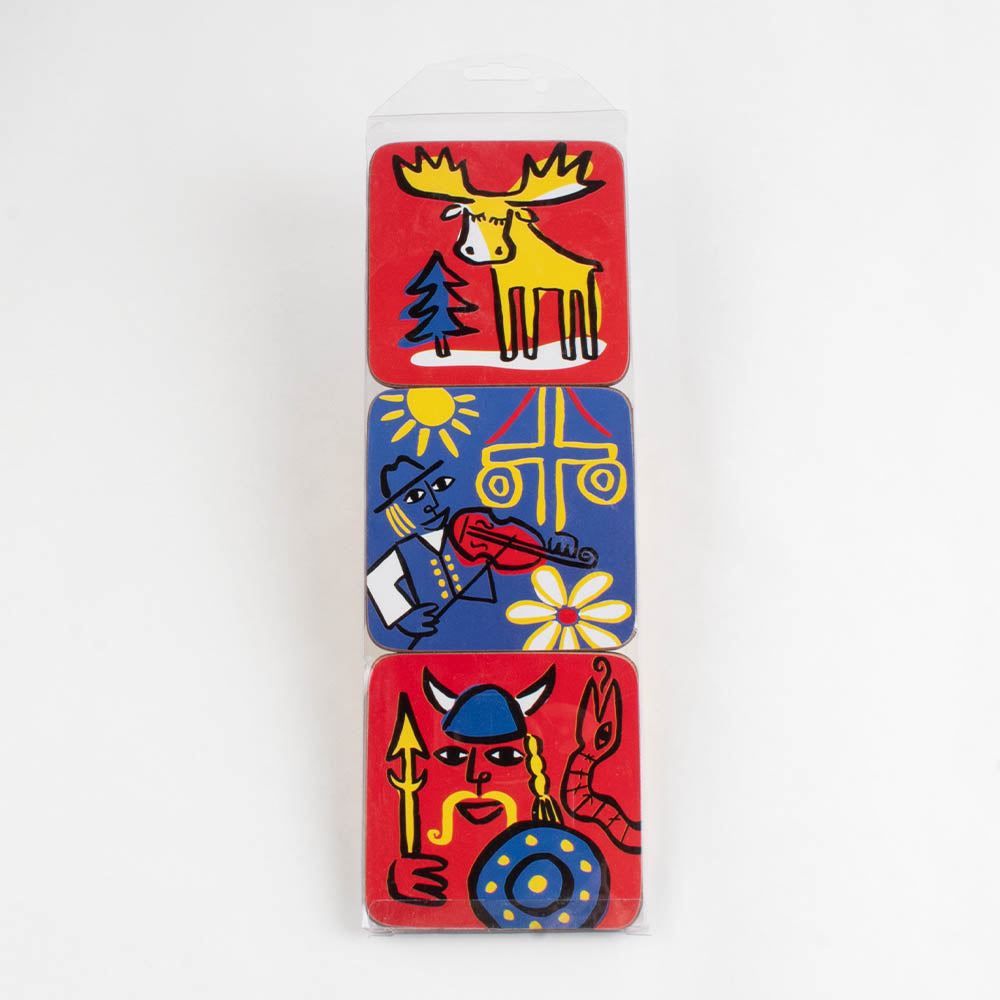 Coasters - "Swedish Tourist" (6 pack)
