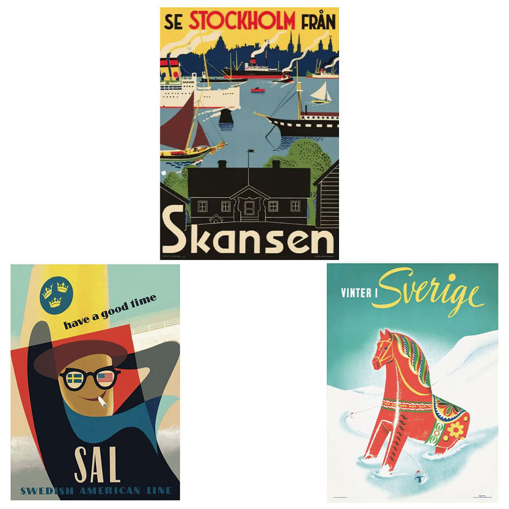 Vintage Sweden Posters