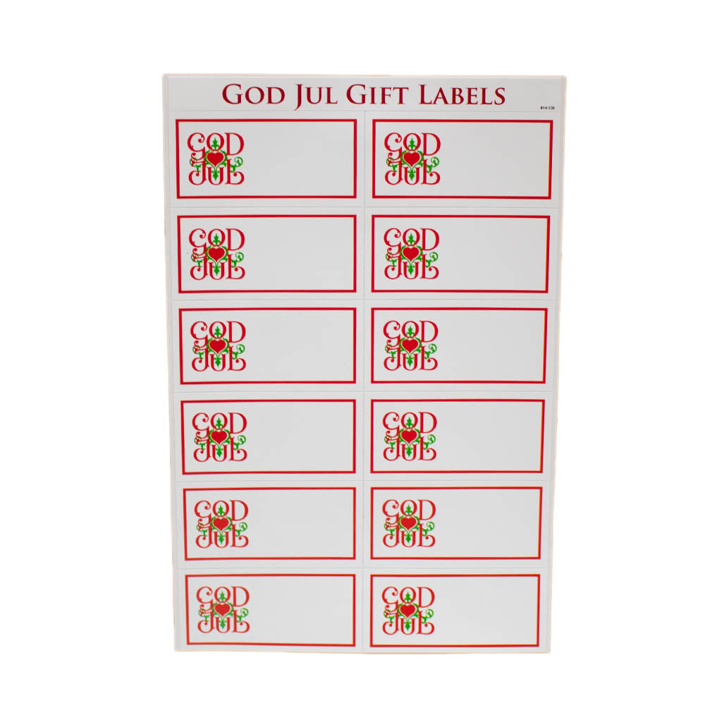 God Jul Gift Labels