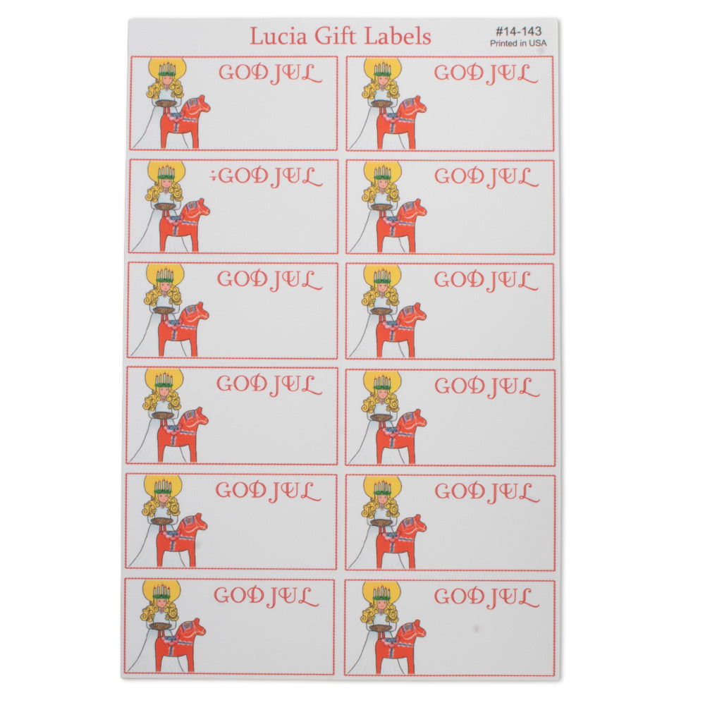 Lucia & Dala Horse Gift Labels