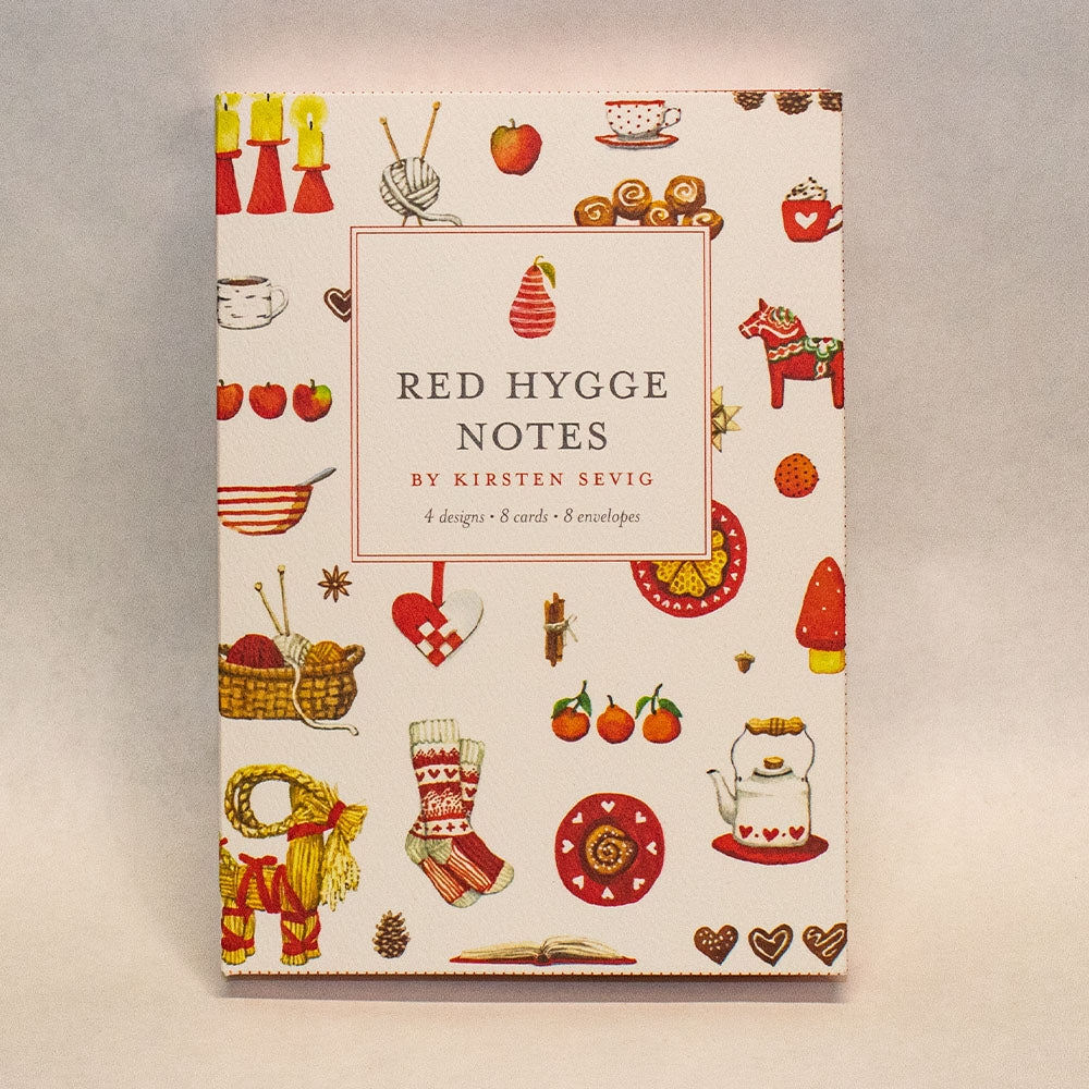 Notecards - Red Hygge Notes