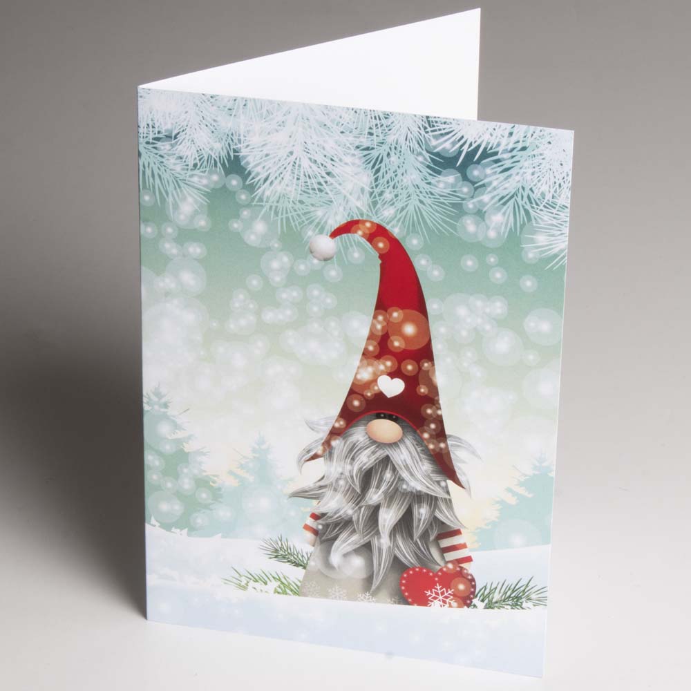 Christmas Cards - Snowy Tomte