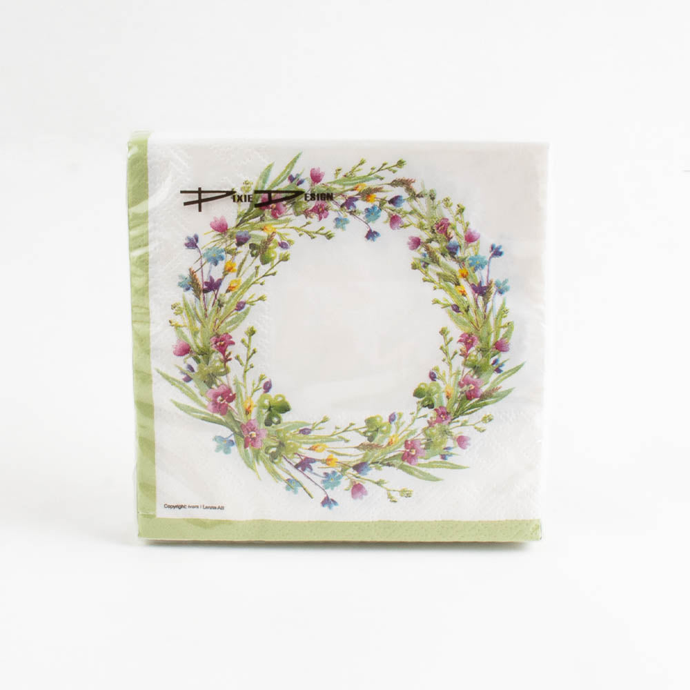 Coffee Napkin - Blomkrons Wreath