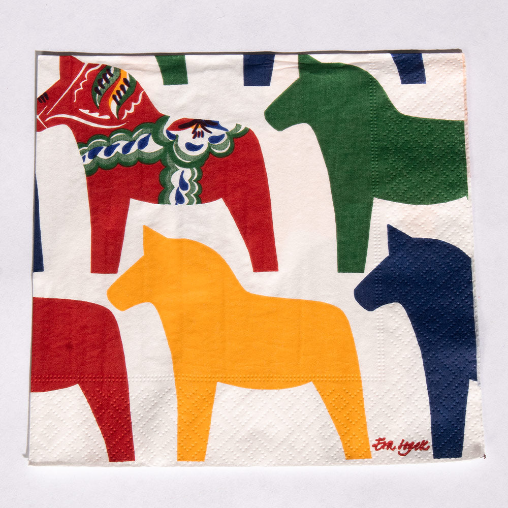 Lunch Napkin - Dala Horse Parade