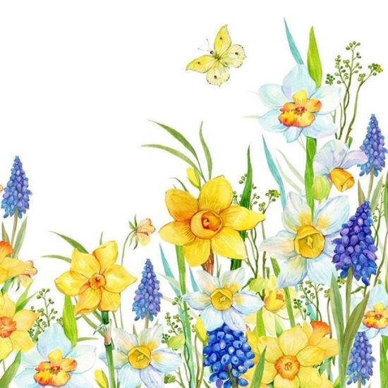 Coffee Napkins - Springtime