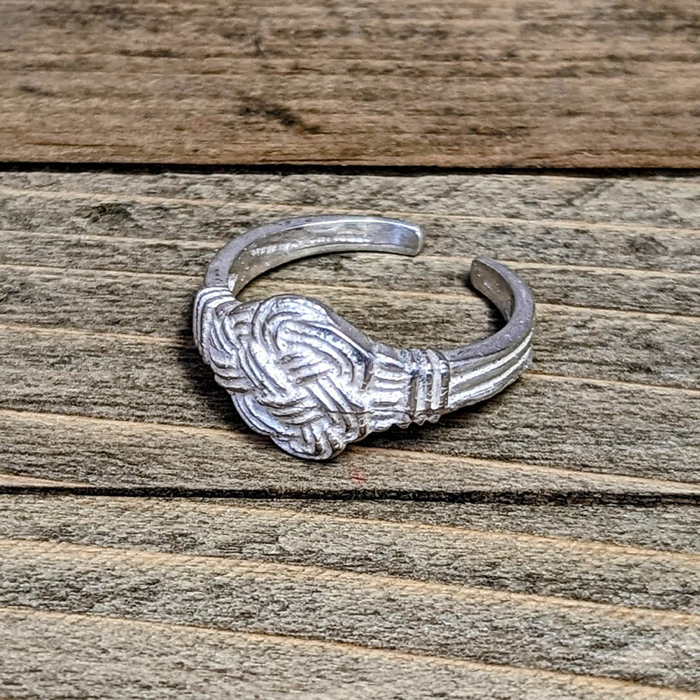 Celtic Knot Adjustable Sterling Silver Ring