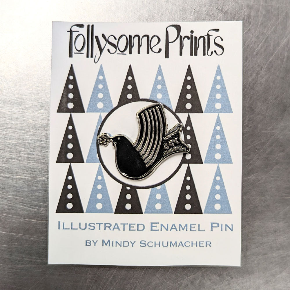 Nordic Dove Enamel Pin