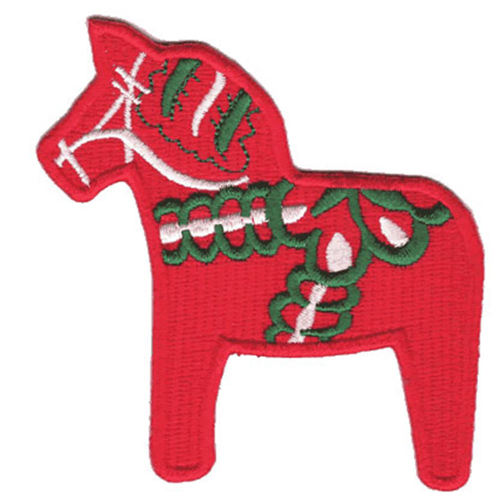 Dala Horse Iron-on Patch