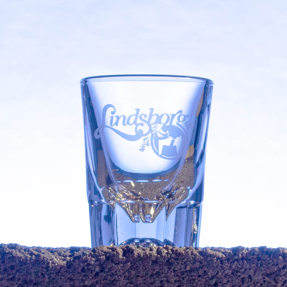 Etched Lindsborg Shot Glass