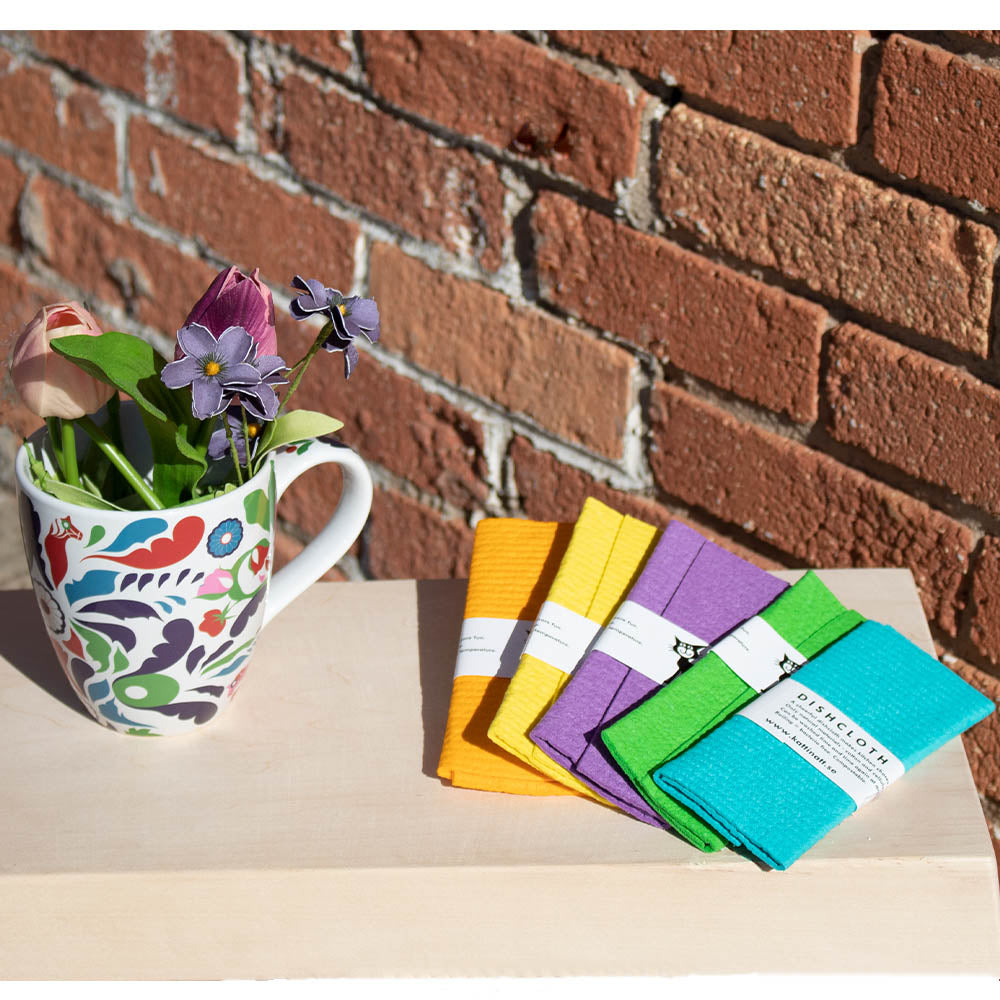 Swedish Dishcloths - Set of 5 Solid Colors