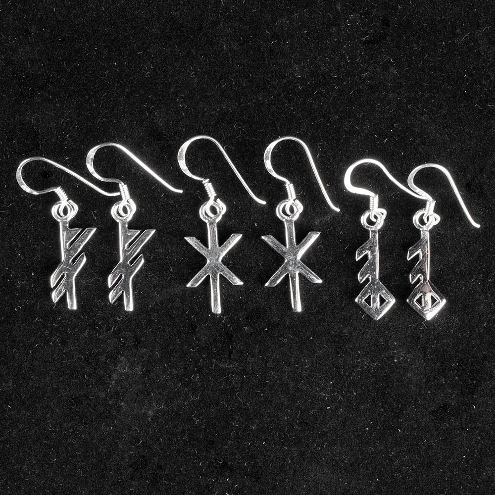 Viking Runic Earrings - "Luck"