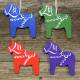 Ornament - Hemslöjd Dala Horse Variety, 4 pack